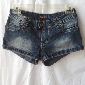 Angels Dark Blue Jean Shorts